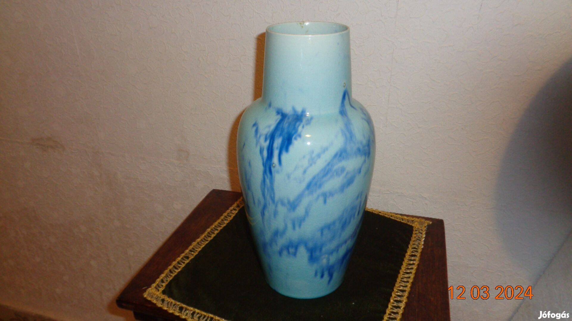 Zsolnay kék labradoros váza 31 cm