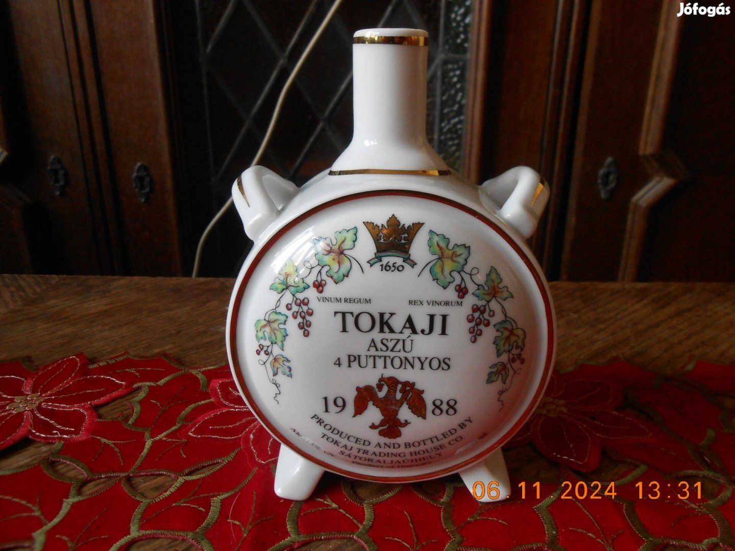 Zsolnay kulacs, Tokaji aszú