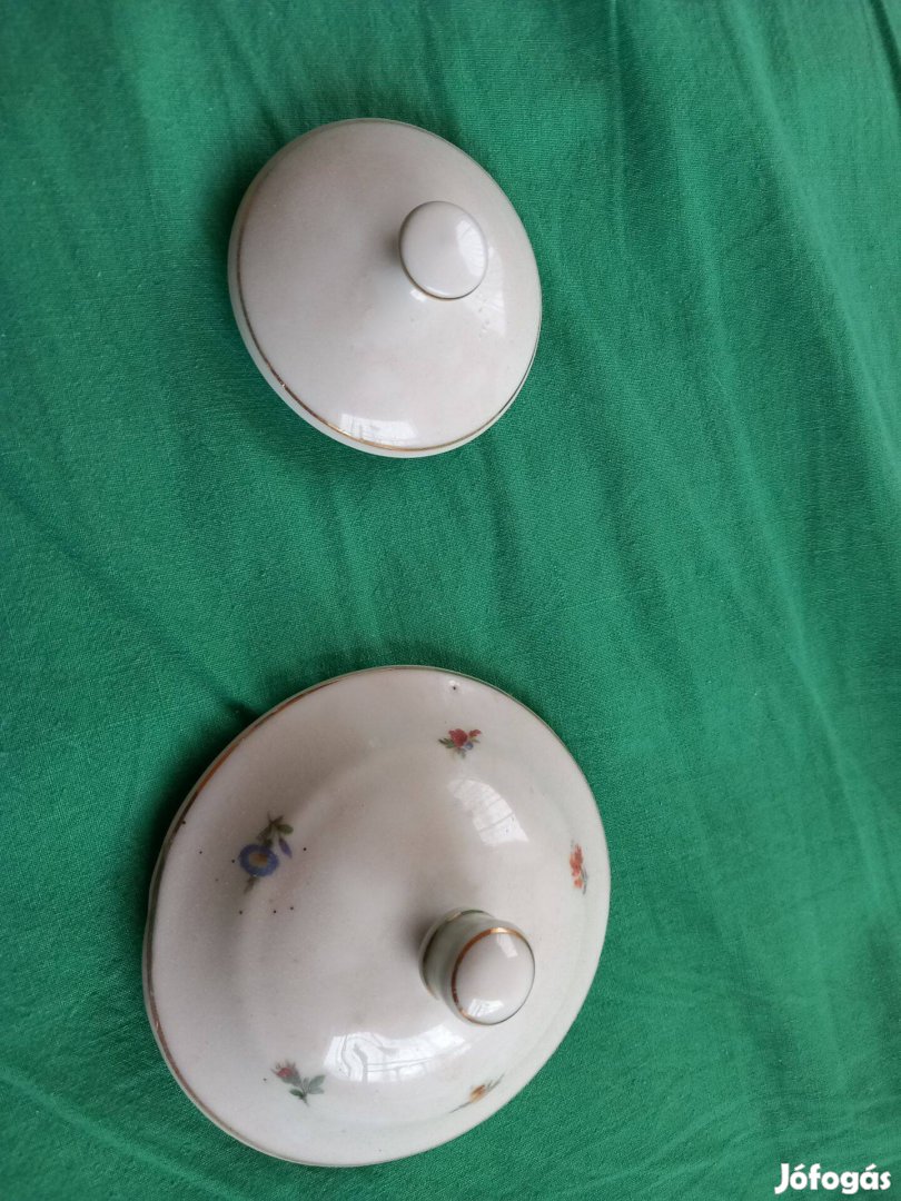 Zsolnay manófüles porcelán kávés ill teás kiöntő tető