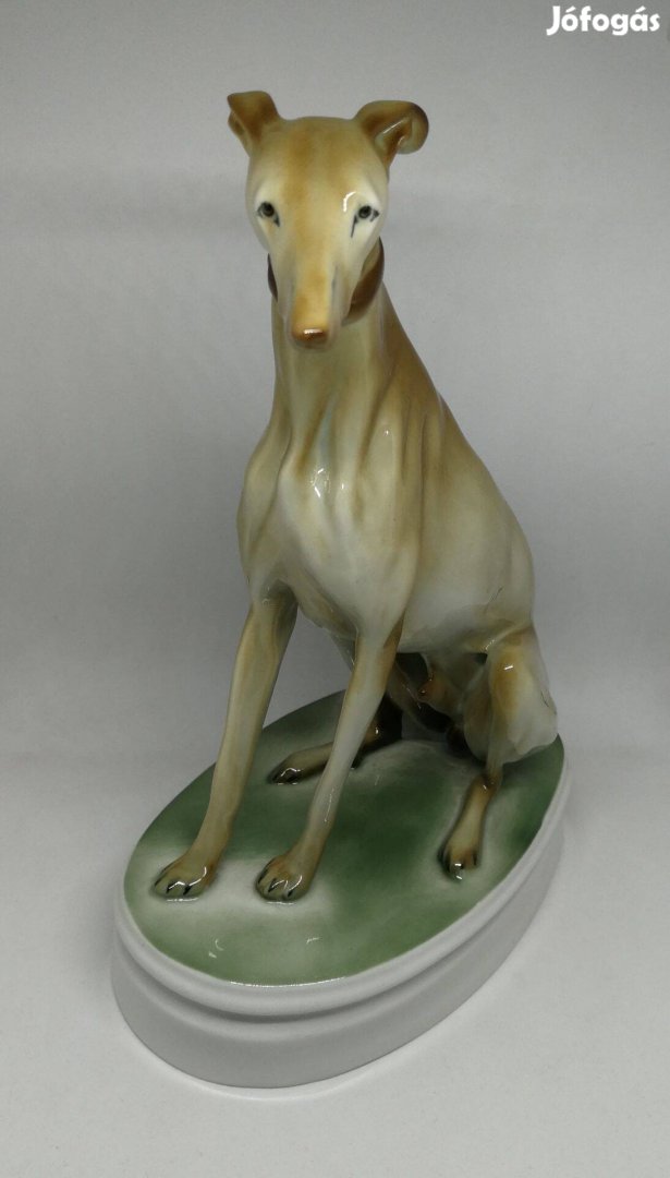 Zsolnay porcelán Agár kutya!