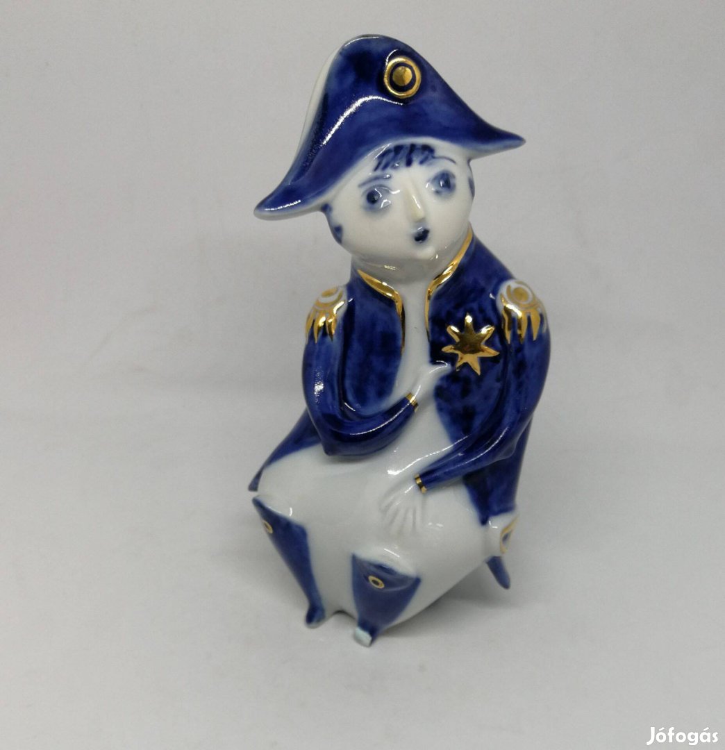 Zsolnay porcelán Napoleon Török figura "Ritka"!