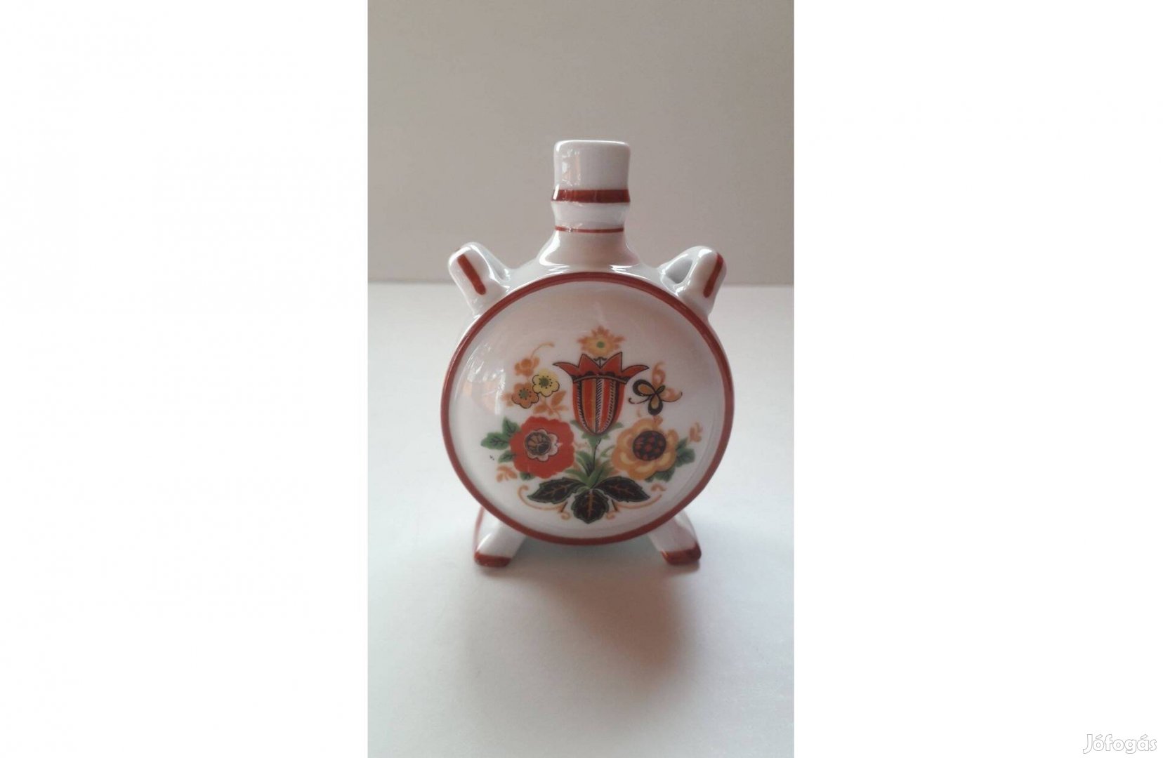 Zsolnay porcelán kulacs 10*7 cm hibátlan