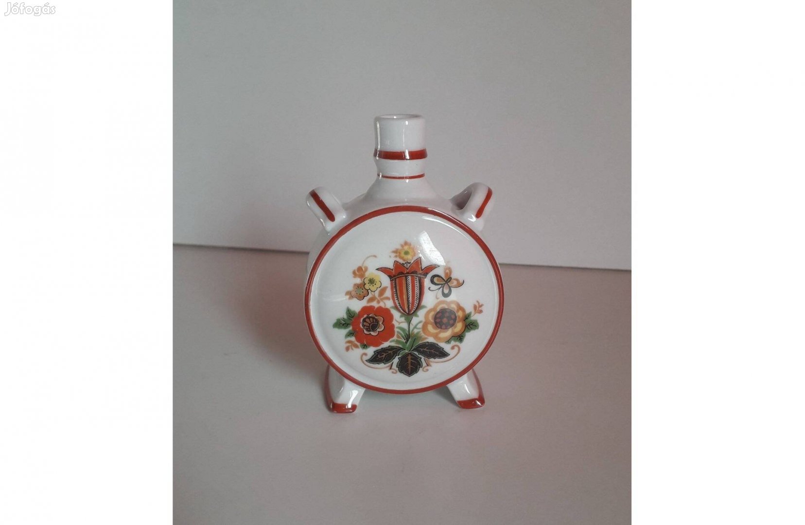 Zsolnay porcelán kulacs 10*7 cm hibátlan