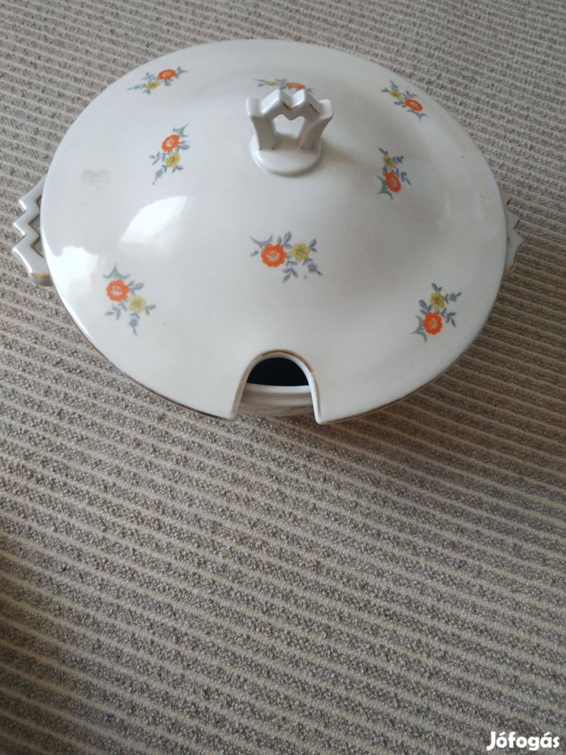 Zsolnay porcelán leveses tál