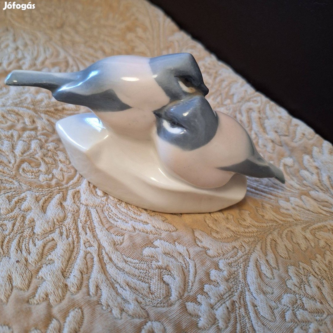 Zsolnay porcelán madár pár