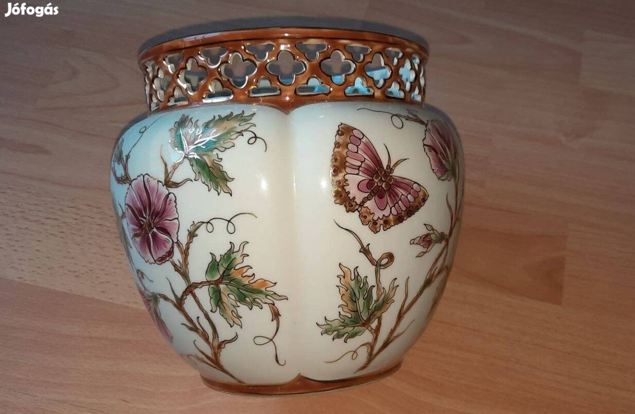 Zsolnay porcelán nagy kaspó