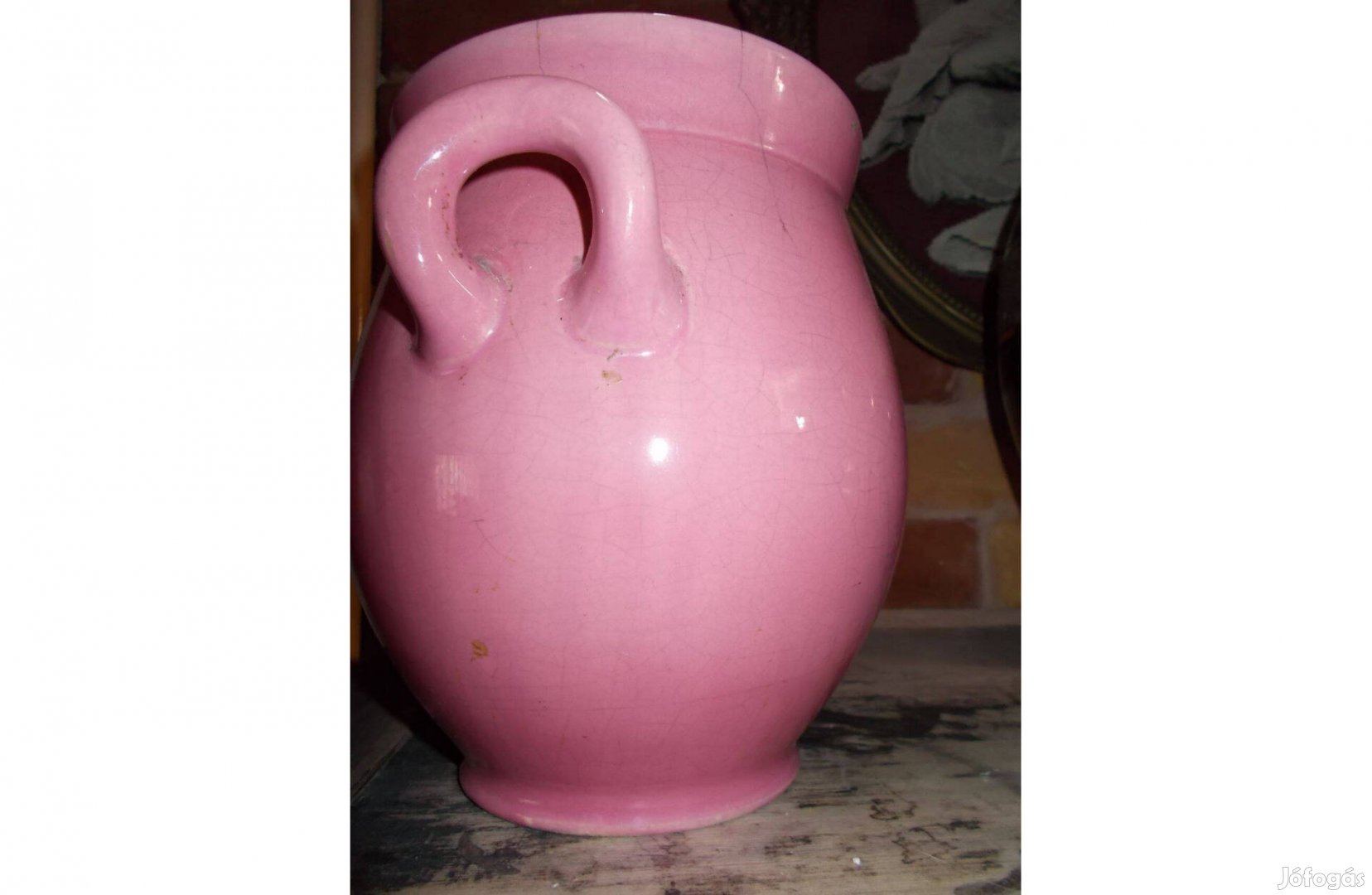 Zsolnay rózsaszín antik szilke