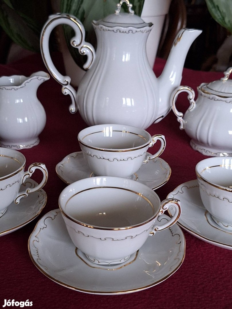 Zsolnay tollazott kávéskészlet