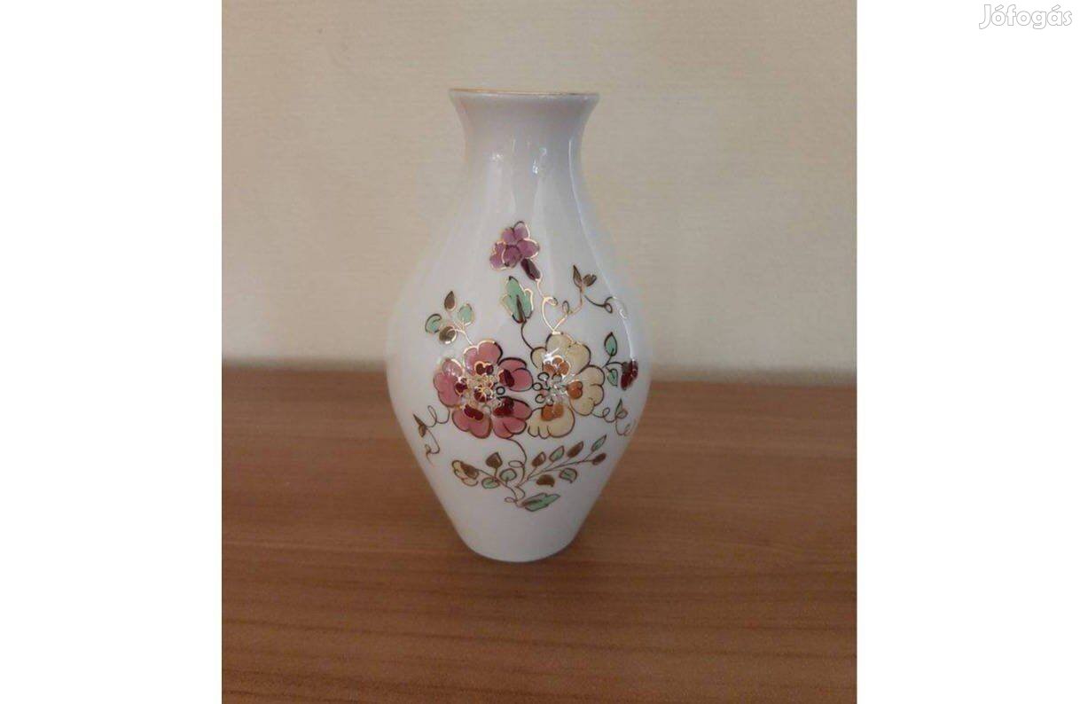 Zsolnay virágmintás váza 13 cm