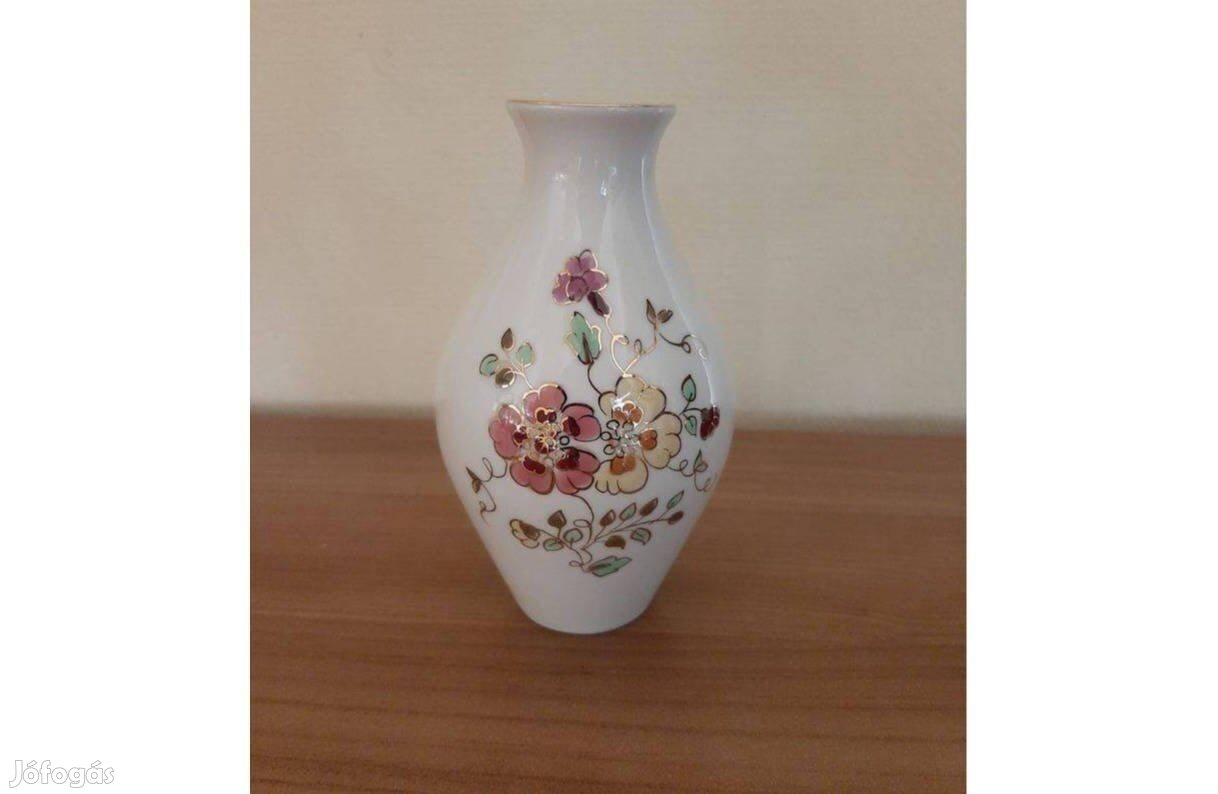 Zsolnay virágmintás váza 13 cm