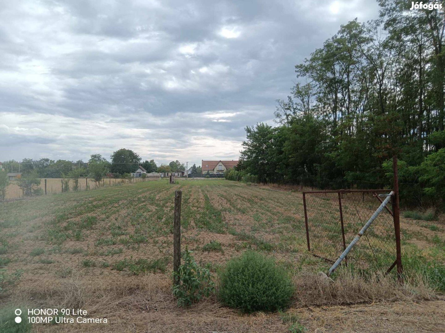 Zsombón, 1.400 m2-es bekerített telek eladó belterület határában