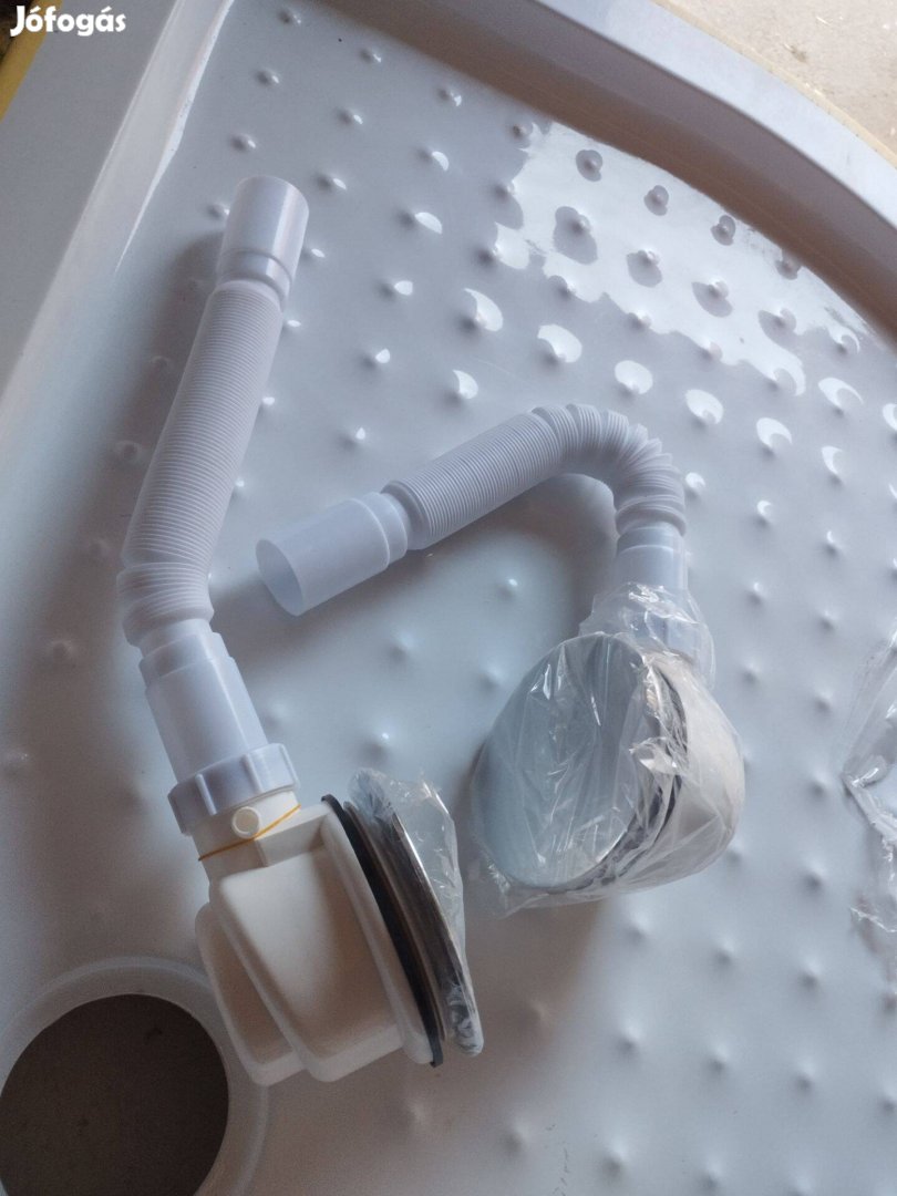 Zuhanytálca, javított, 90-es, negyed kör