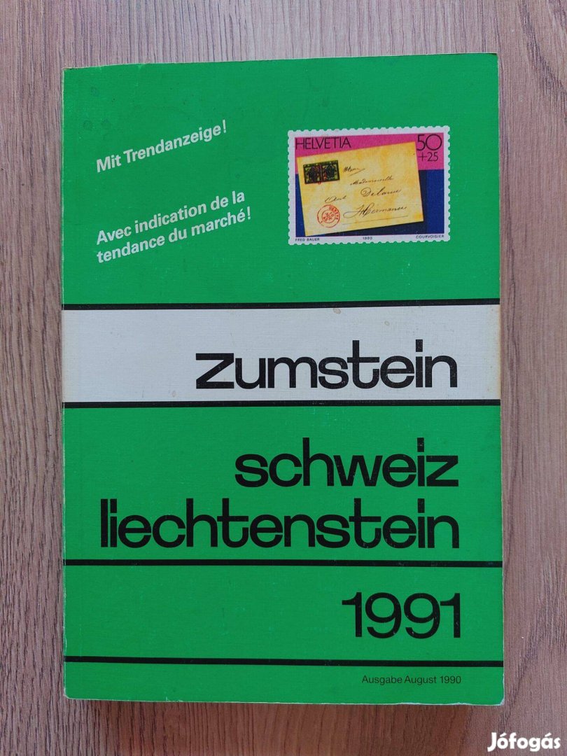 Zumstein bélyegkatalógus 1991