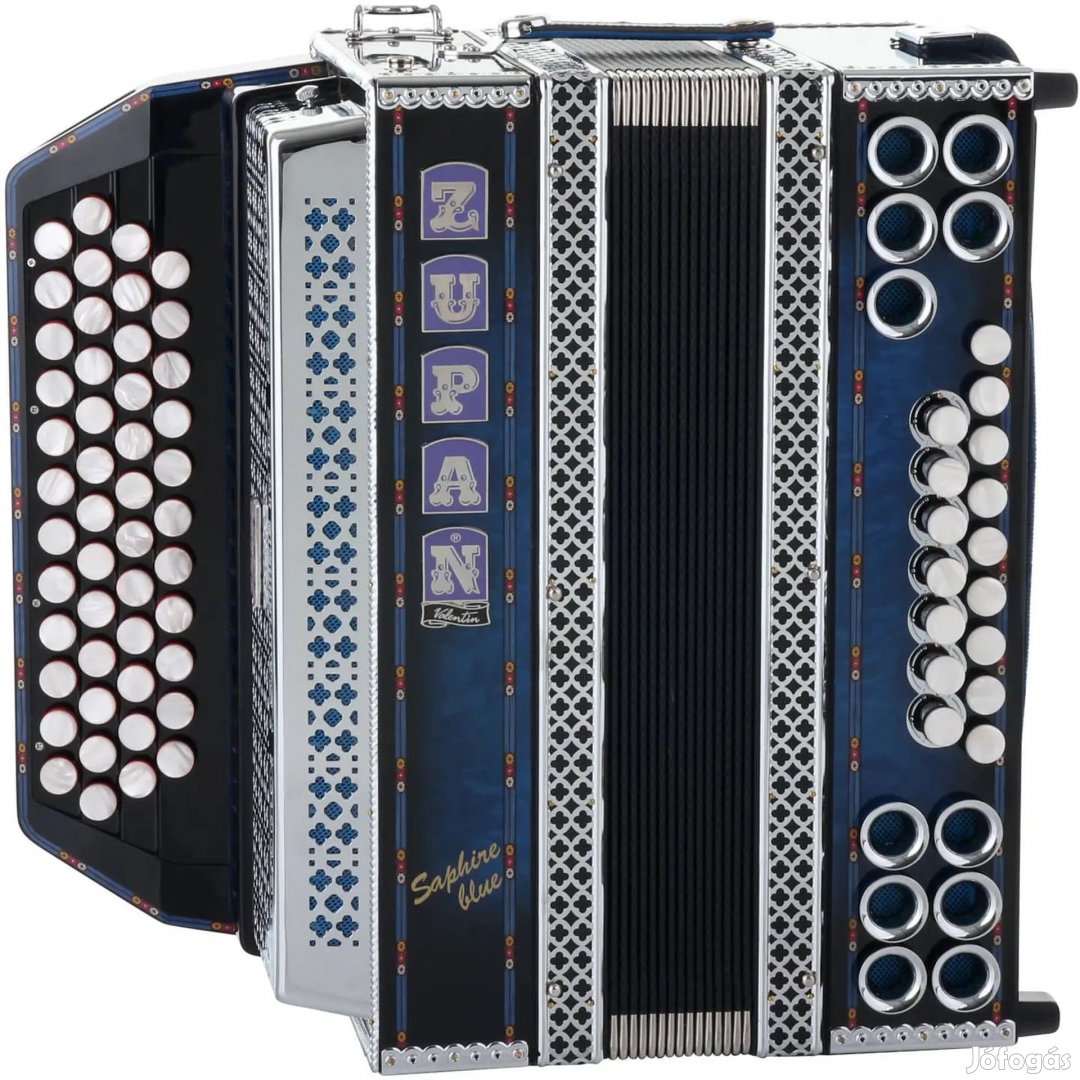 Zupan Saphire Kék IVD Harmonika G-C-F-B