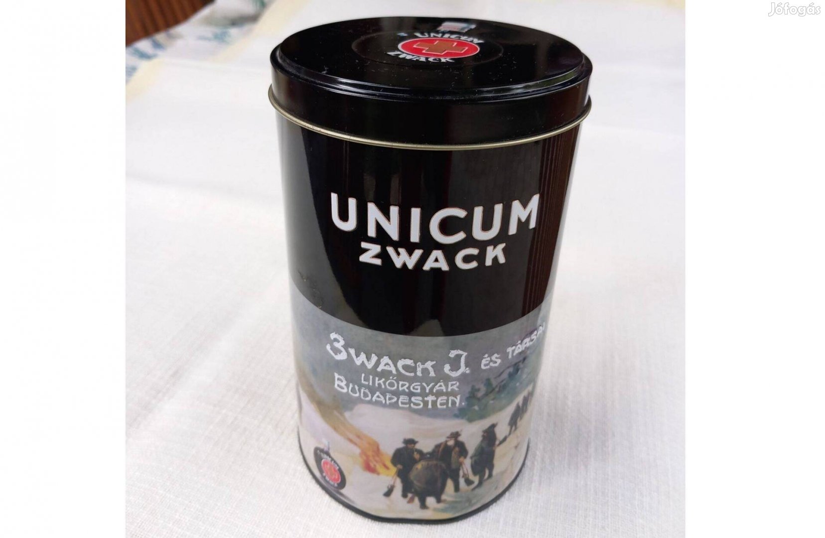 Zwack Unicum díszdoboz 0,5 l-es üveghez, fémdoboz