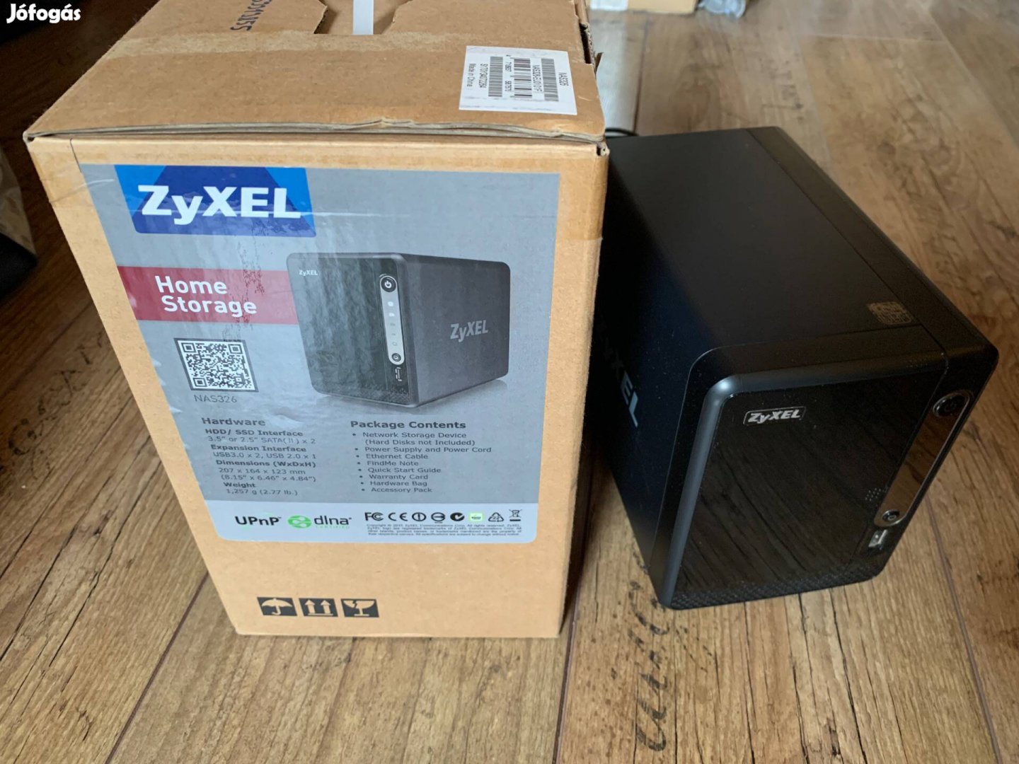 Zyxel NAS326 NAS hálózati tárló 2x 1TB WD lemezzel