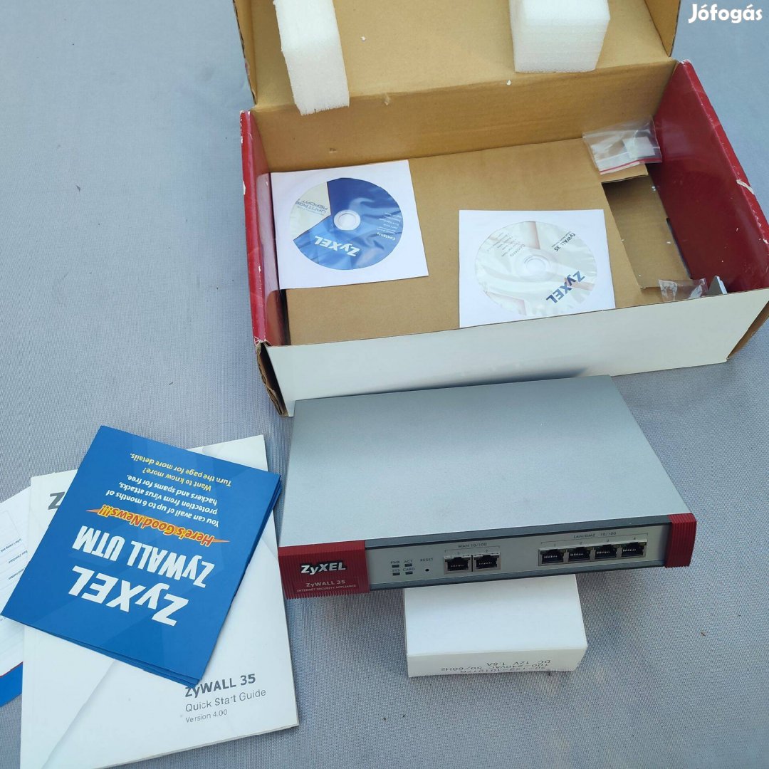 Zyxel Zywall 35, internet tűzfal, új