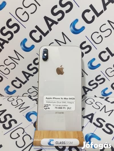 #00 Eladó Apple iPhone Xs Max 64GB