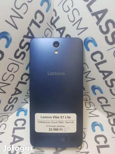 #00 Eladó Lenovo Vibe S1 Lite