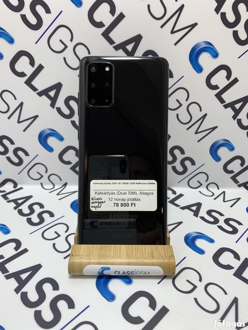 #01 Eladó Samsung Galaxy S20+ 5G 128GB 12GB RAM Dual (G986B)
