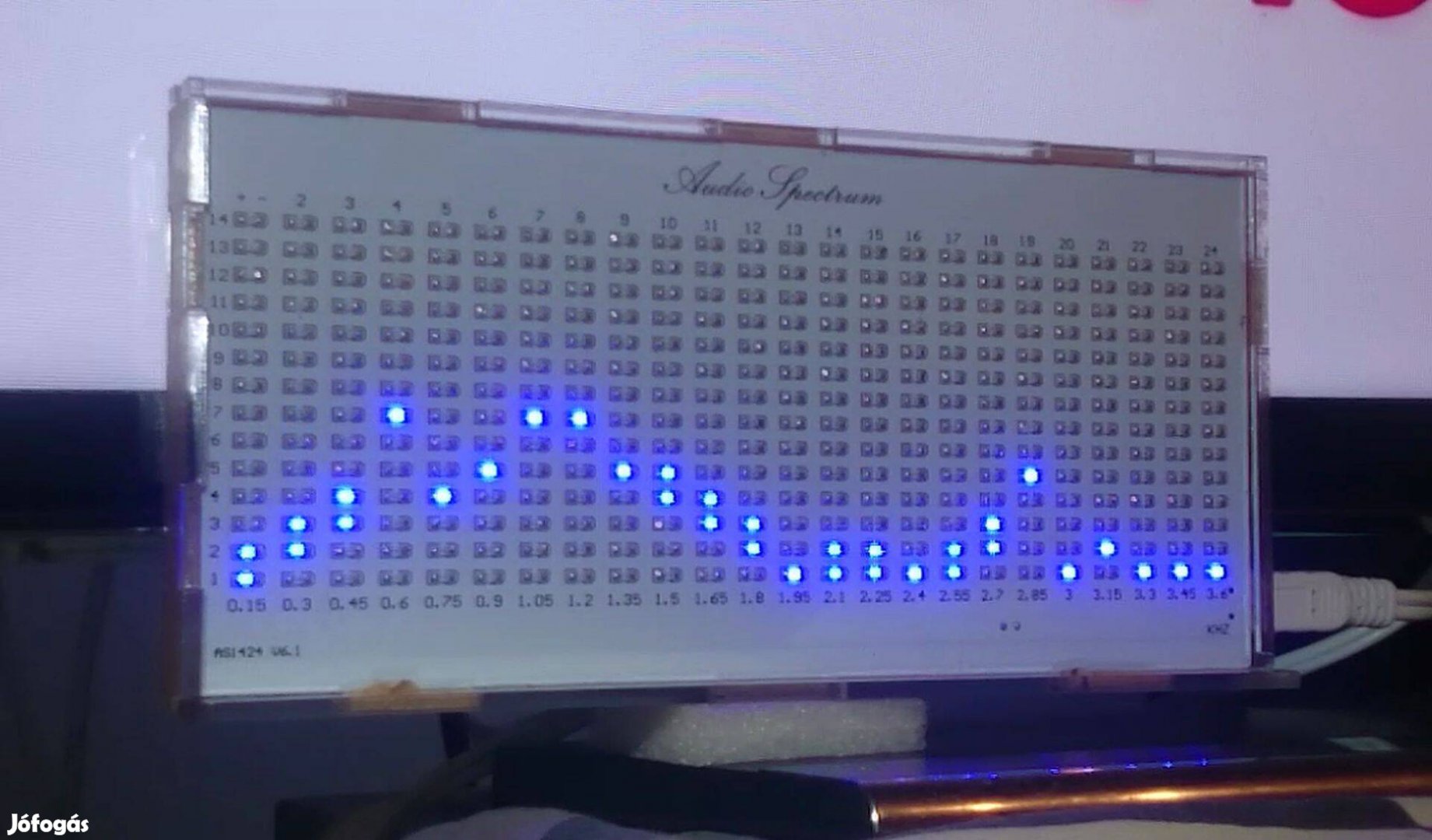 (162),,Digitális szintmérő Audio LED villogó spektrumanalizátor