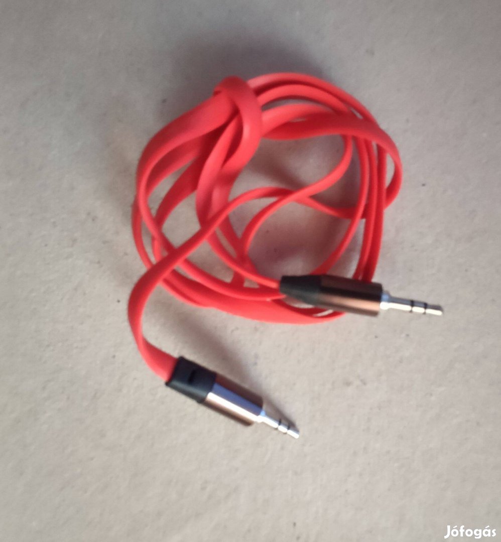 (173,,Jack audio kábel 3,5 - 3,5 mm lapos vezetékkel