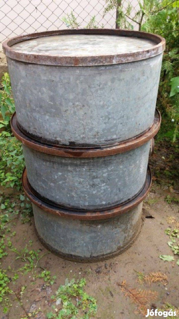 (200 Liter) horgany hordó acél abroncsokkal erősített eladó