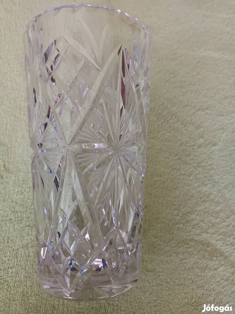20cm magas kristályváza