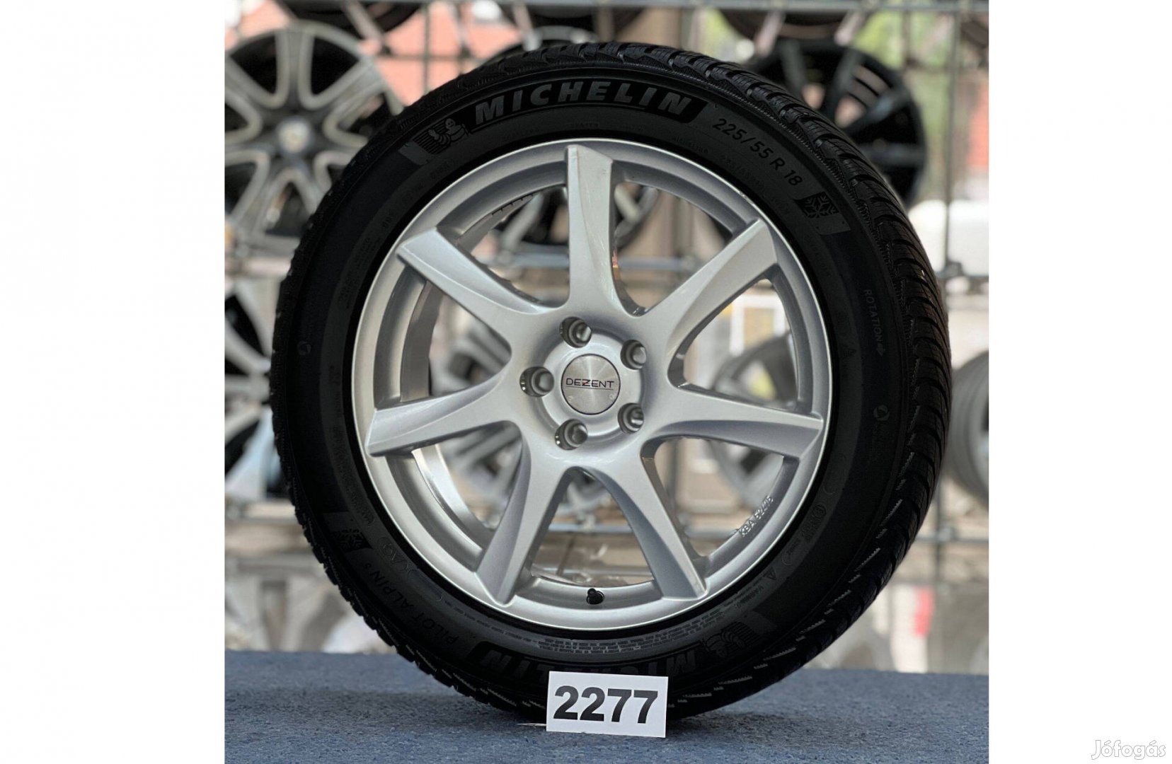 (2277) Dezent 18 alufelni felni, 5x108, 225/55 R18 téli gumi