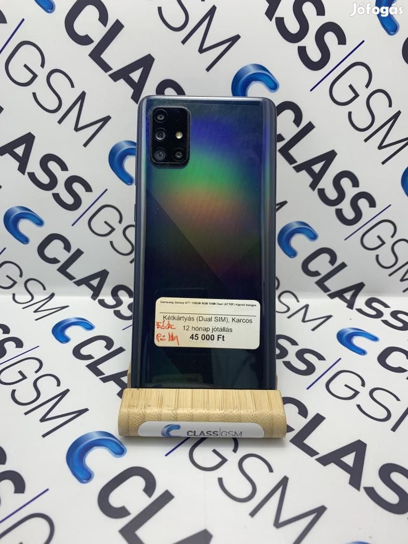 #26 Eladó Samsung Galaxy A71 Dual 6GB/128GB (A715F) Kis Hibás!
