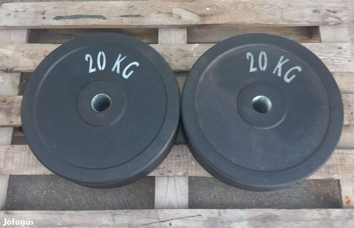 2 x 20 kg új Bumper 51 mm-es furattal