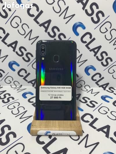 #57 Eladó Samsung Galaxy A40 4GB 64GB
