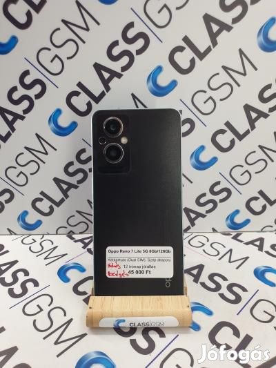 #59 Eladó Oppo Reno 7 Lite 5G 8Gb/128Gb