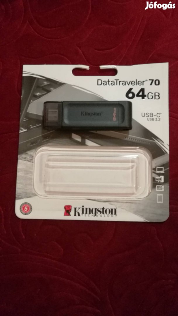 64 Gb-os Kingston USB-C pendrive eladó