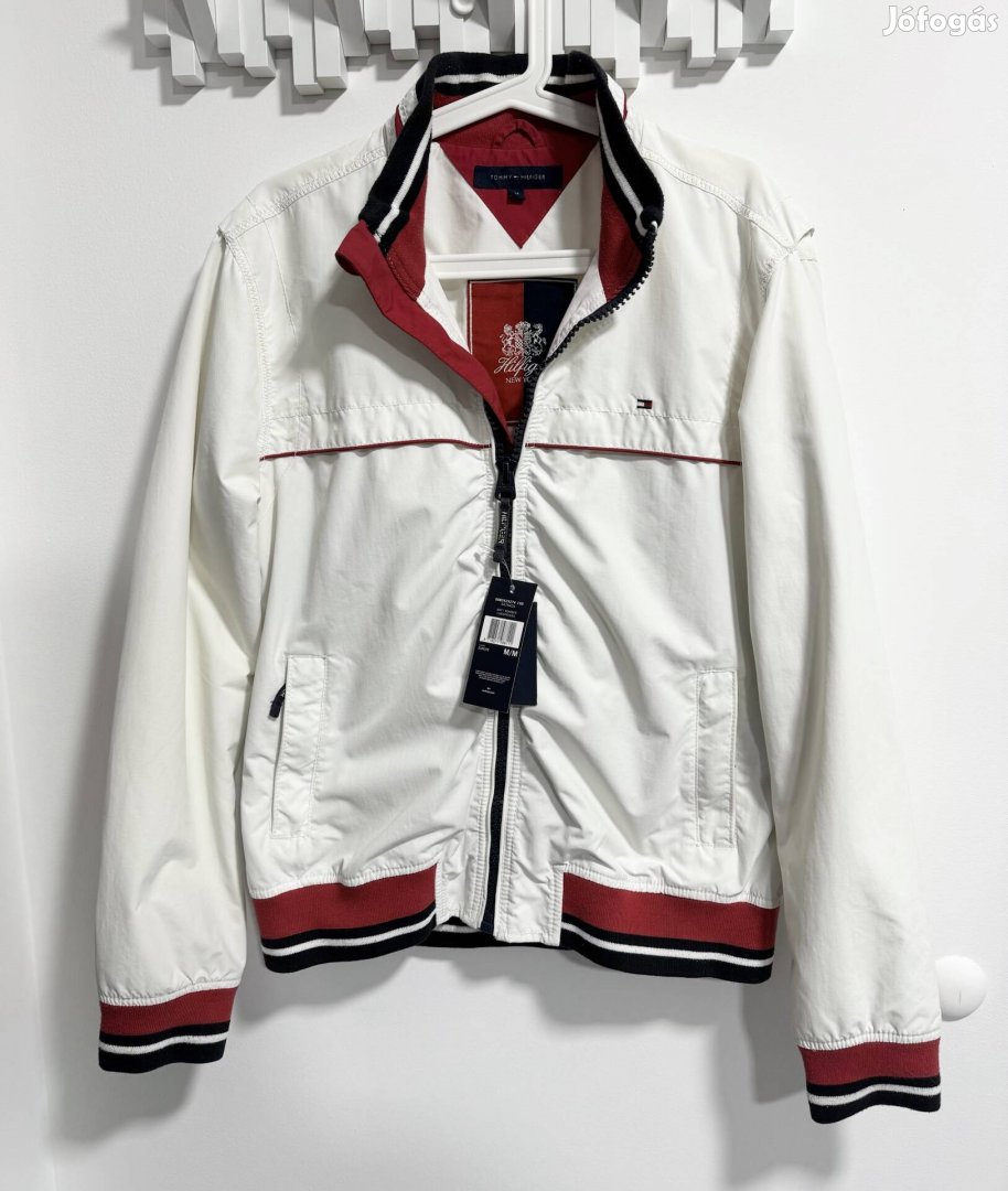 -70% Tommy Hilfiger fehér Bomber kabát, újszerű, címkés