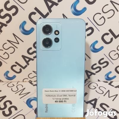 #81 Eladó Xiaomi Redmi Note 12 128GB 4GB RAM Dual