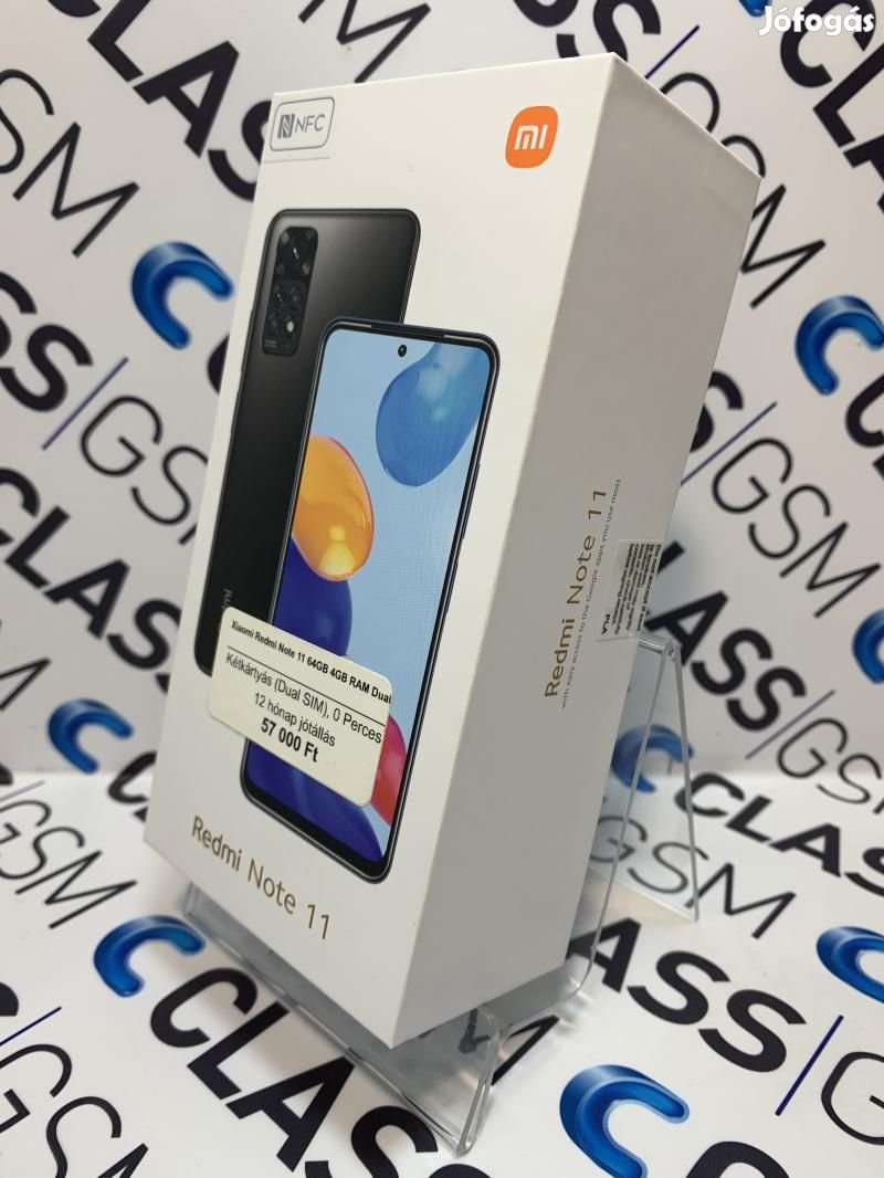 #86 Eladó Xiaomi Redmi Note 11 64GB 4GB RAM Dual