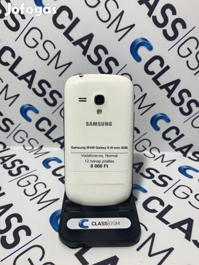 #99 Eladó Samsung I8190 Galaxy S III mini 8GB