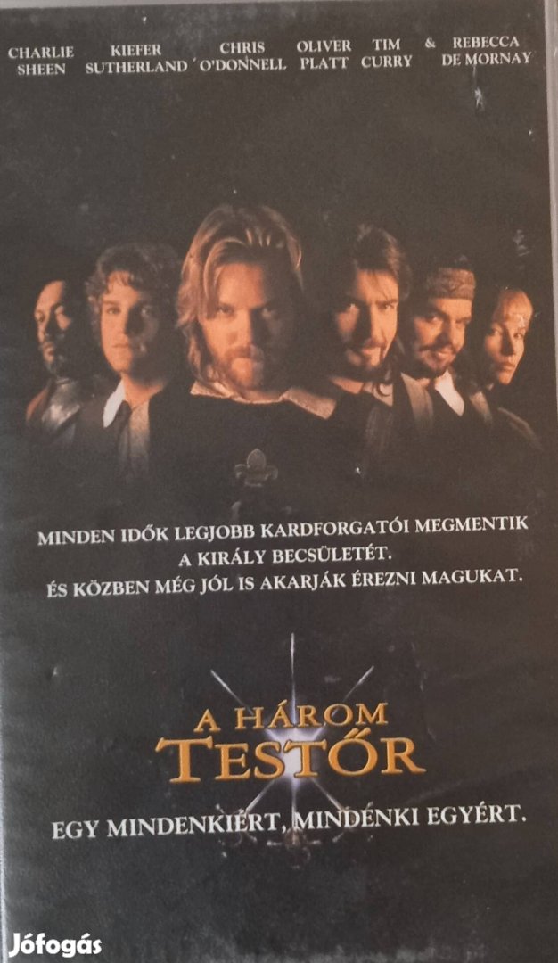 A Három Testőr VHS kazetta eladó 