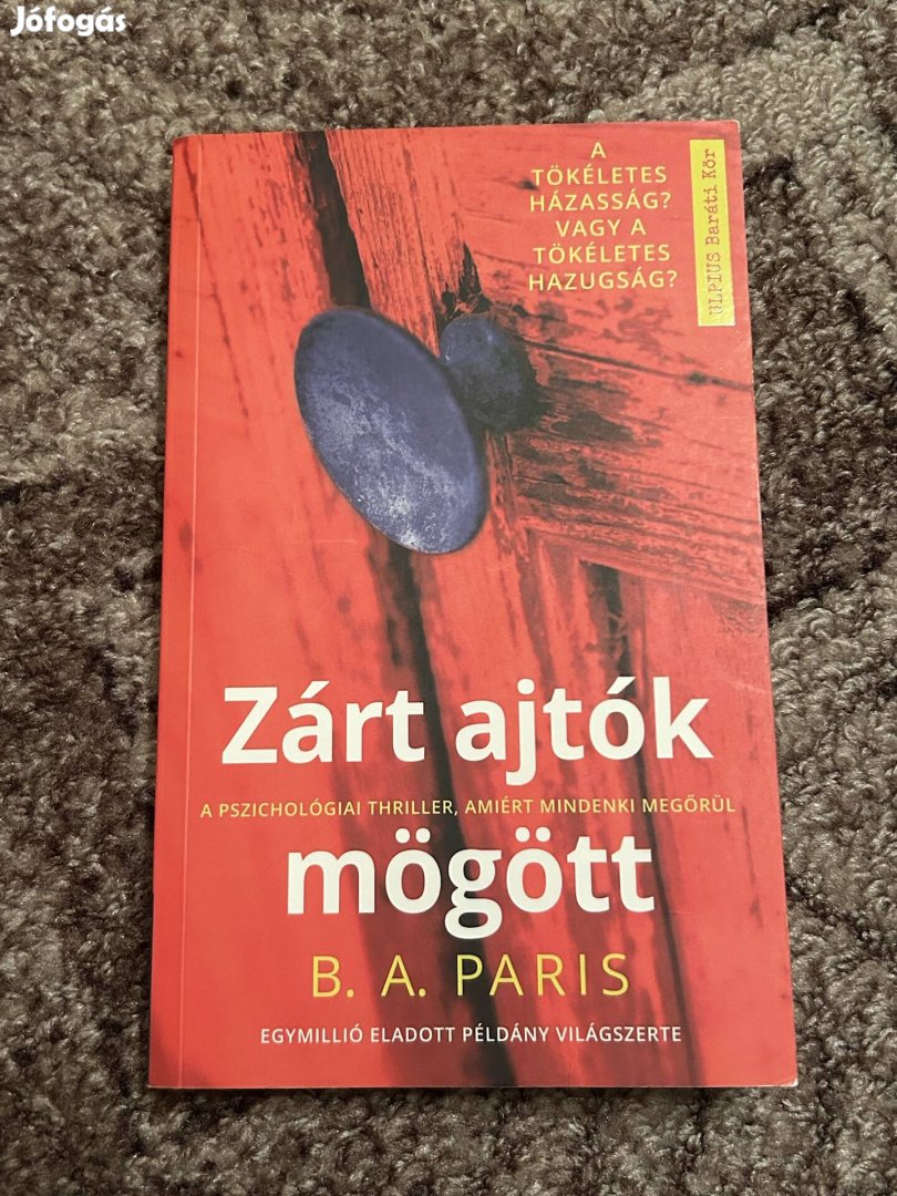 B. A. Paris: Zárt ajtók mögött