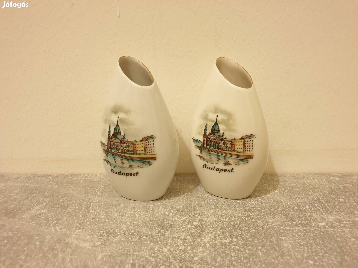 "Budapest" Mini Porcelán Váza (2DB)