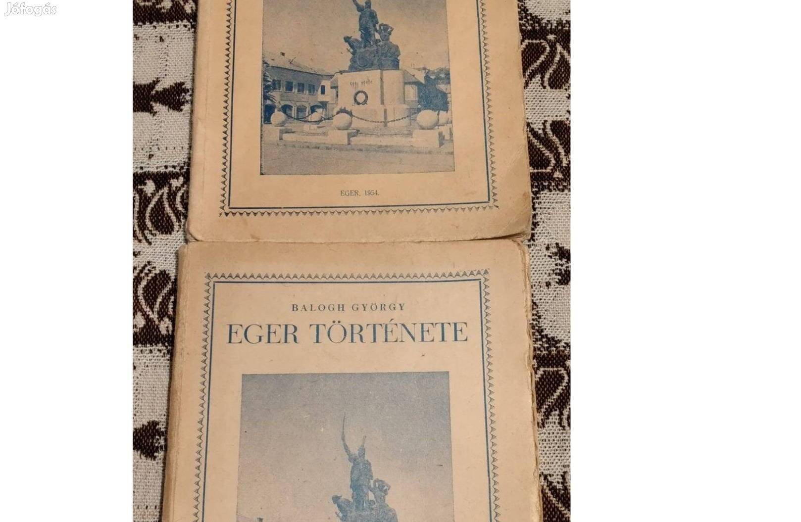 Eger története 1954könyv eladó