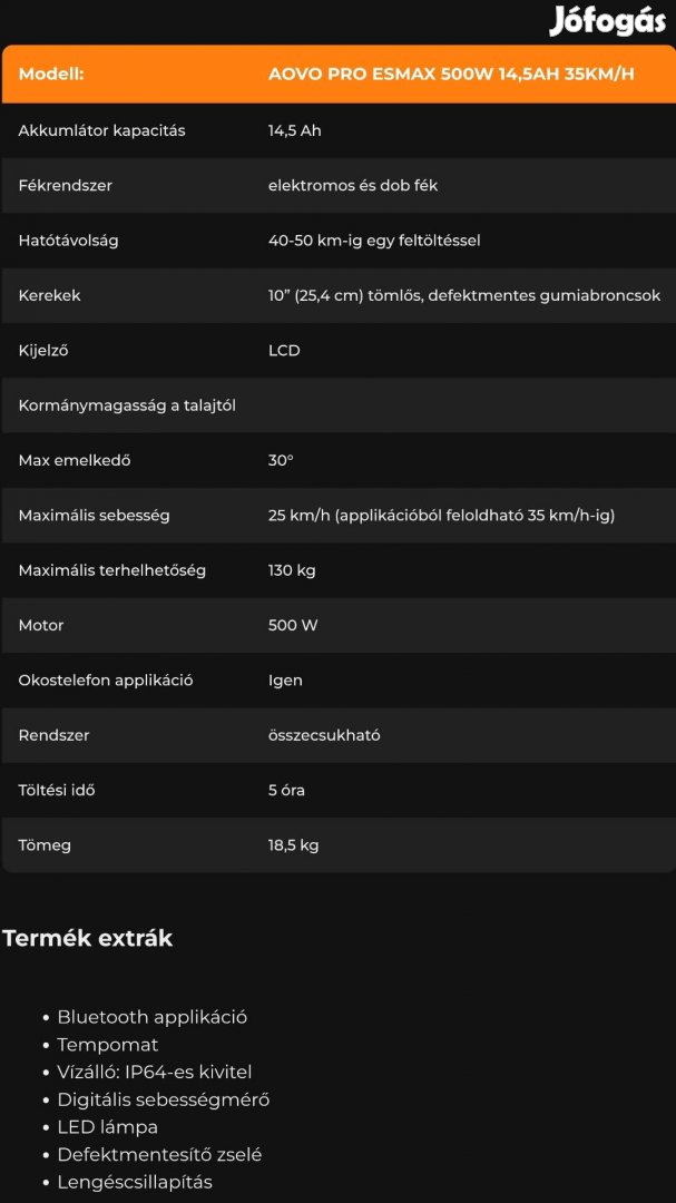 Elektromos roller kitűnő állapotban. 