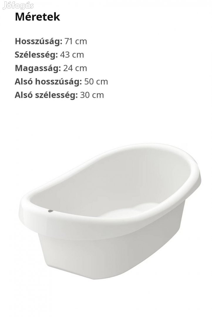 Fürdetőkád Lättsam (IKEA)