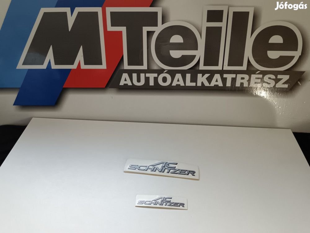 (GYÁRI ÚJ) BMW Öntapadós matrica AC Schnitzer kicsi 12x3,5 cm