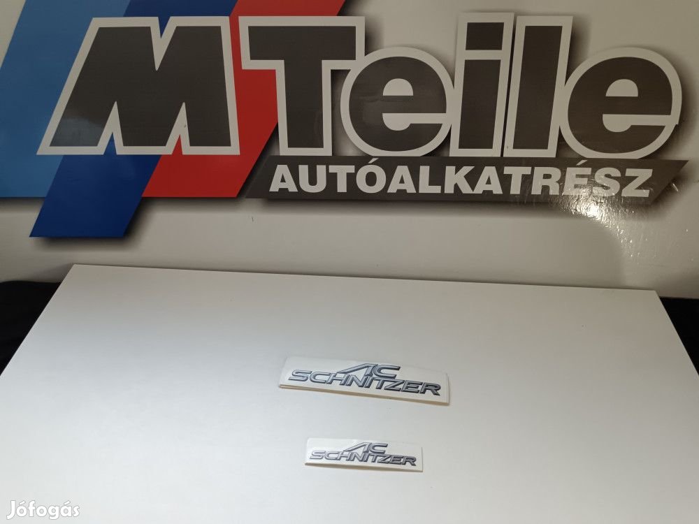 (GYÁRI ÚJ) BMW Öntapadós matrica AC Schnitzer nagy 18,5x5 cm