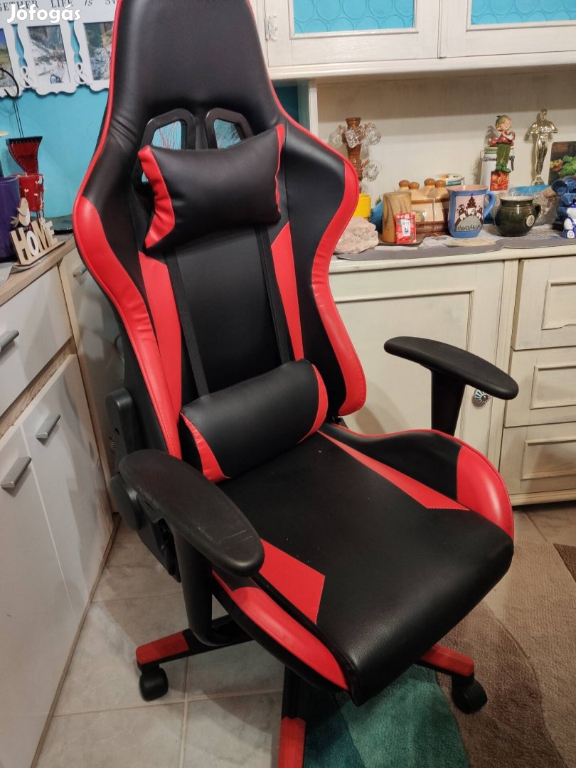 Gamer/Irodai szék piros-fekete 