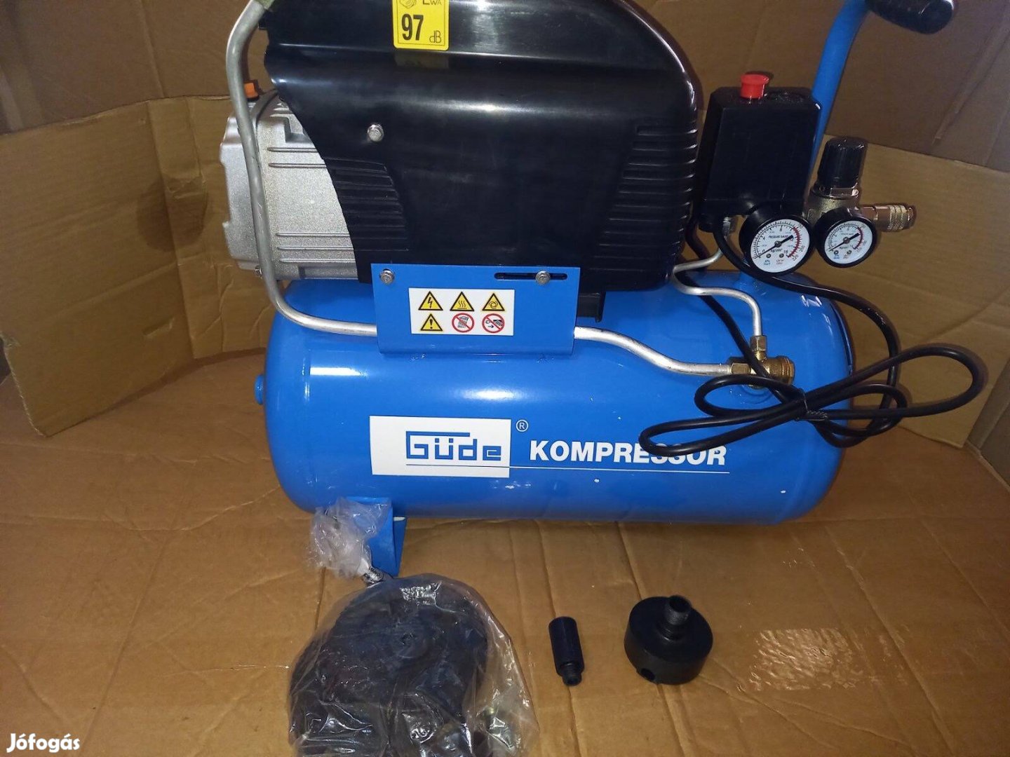 Güde 231/10/24 olajos kompresszor  Motor felfogató repedt