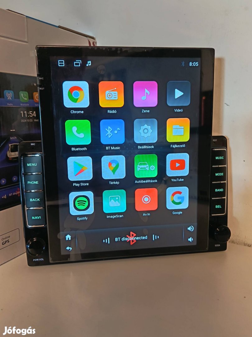 Hatalmas 9.7 colos Álló kijelzős Android autós multimédia 6