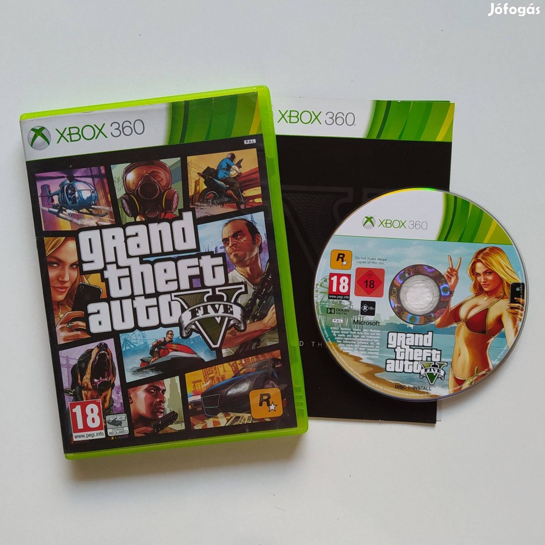 (Hiányos) GTA 5 Grand Theft Auto V Xbox 360